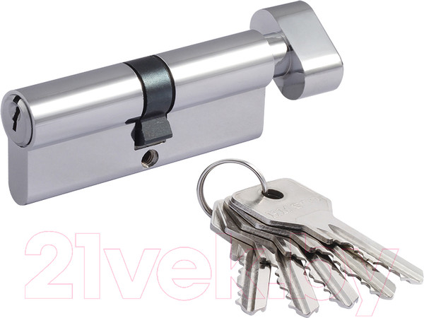 Изображение товара Цилиндровый механизм замка Нора-М STD Z ЛВ-80 40/40 (хром)