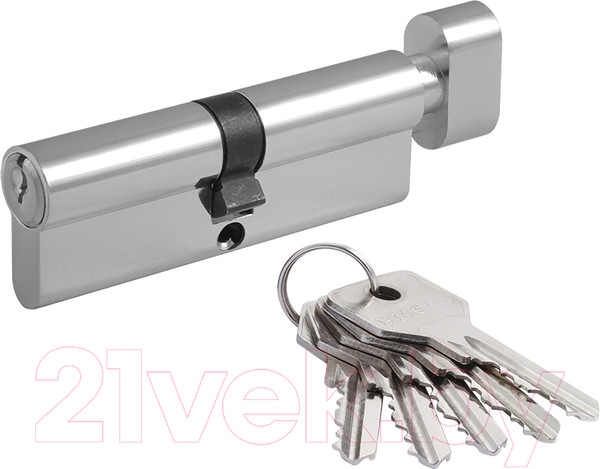 Изображение товара Цилиндровый механизм замка Нора-М STD Z ЛВ-90 45/45 (хром)
