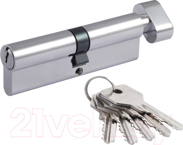 Изображение товара Цилиндровый механизм замка Нора-М STD Z ЛВ-100 50/50 (хром)