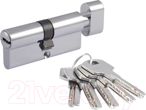 Изображение товара Цилиндровый механизм замка Нора-М STD Z ЛПВ-60 30/30 (хром)