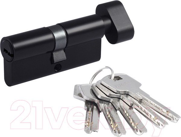 Изображение товара Цилиндровый механизм замка Нора-М STD Z ЛПВ-60 30/30 (черный)