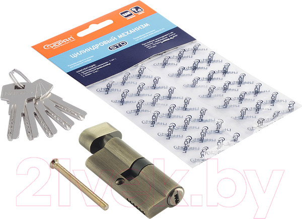 Изображение товара Цилиндровый механизм замка Нора-М STD Z ЛПВ-70 35/35 (старая бронза)