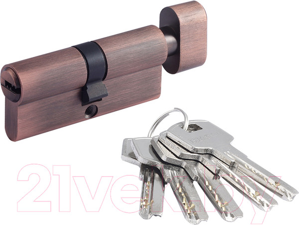 Изображение товара Цилиндровый механизм замка Нора-М STD Z ЛПВ-70 35/35 (старая медь)