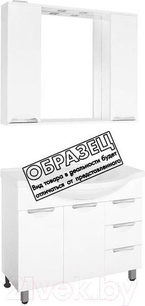 Изображение товара Тумба под умывальник Style Line Жасмин 90 3 ящика (для классической раковины)