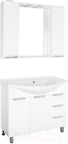 Изображение товара Тумба под умывальник Style Line Жасмин 100 3 ящика (для классической раковины)