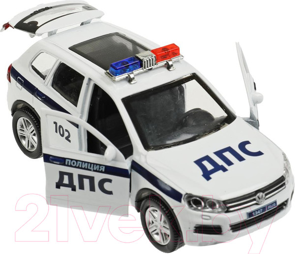 Изображение товара Автомобиль игрушечный Технопарк Volkswagen Touareg Полиция / TOUAREG-12POL-WH