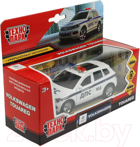 Изображение товара Автомобиль игрушечный Технопарк Volkswagen Touareg Полиция / TOUAREG-12POL-WH