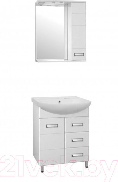 Изображение товара Тумба под умывальник Style Line Ирис 70 3 ящика (для классической раковины)