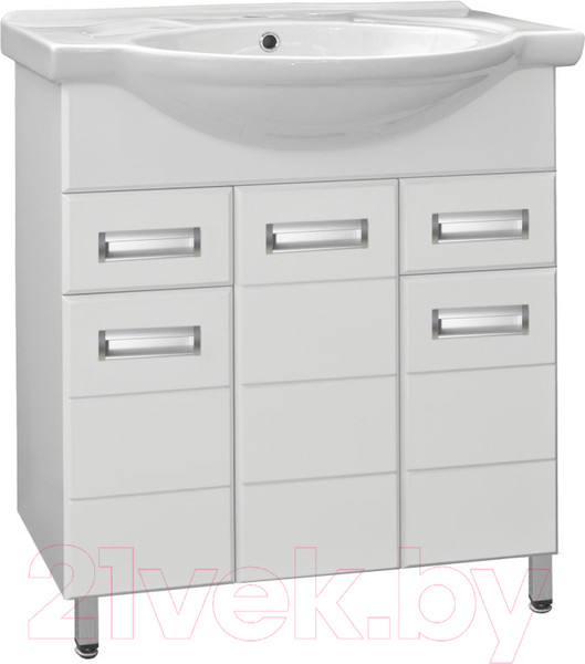 Изображение товара Тумба под умывальник Style Line Ирис 75 2 ящика (для классической раковины)