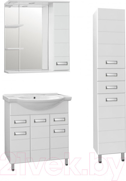 Изображение товара Тумба под умывальник Style Line Ирис 75 2 ящика (для классической раковины)