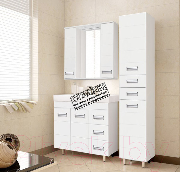 Изображение товара Тумба под умывальник Style Line Ирис 90 3 ящика (для классической раковины)