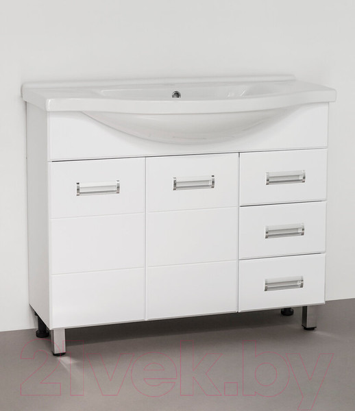 Изображение товара Тумба под умывальник Style Line Ирис 90 3 ящика (для классической раковины)