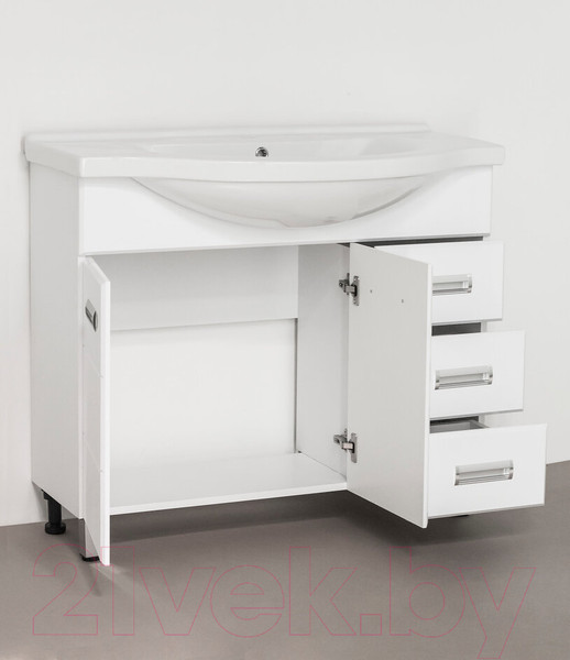 Изображение товара Тумба под умывальник Style Line Ирис 90 3 ящика (для классической раковины)