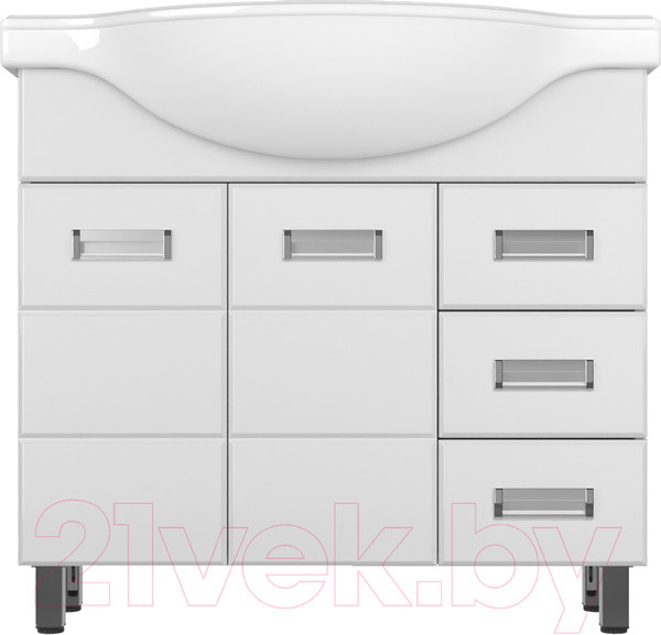 Изображение товара Тумба под умывальник Style Line Ирис 90 3 ящика (для классической раковины)