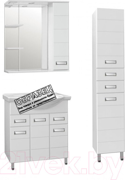 Изображение товара Тумба под умывальник Style Line Ирис 100 2 ящика (для классической раковины)