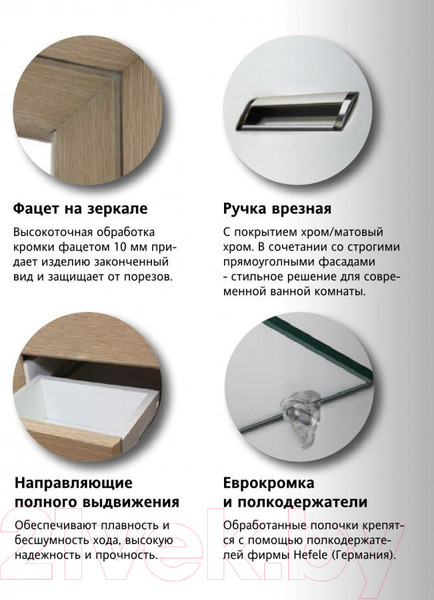 Изображение товара Тумба под умывальник Style Line Ирис 100 2 ящика (для классической раковины)