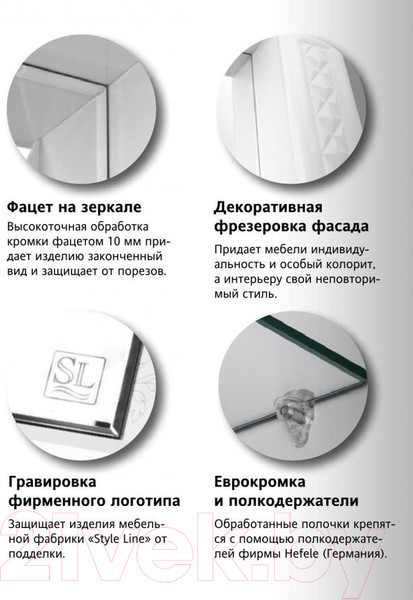 Изображение товара Тумба под умывальник Style Line Канна 50 (для классической раковины)