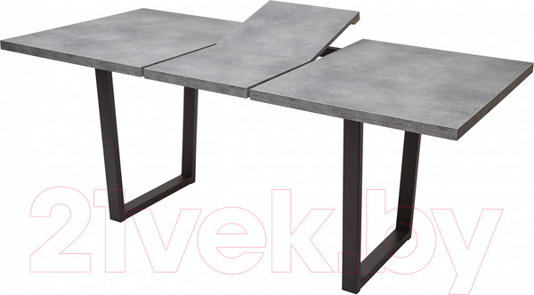 Изображение товара Обеденный стол M-City Лофт 160 / 462M05253 (бетон портленд/черный)
