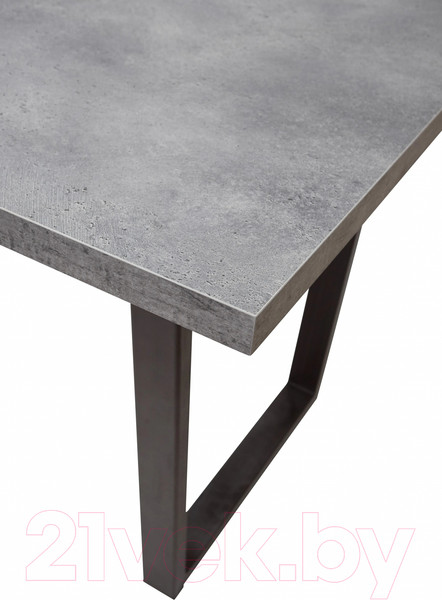 Изображение товара Обеденный стол M-City Лофт 160 / 462M05253 (бетон портленд/черный)