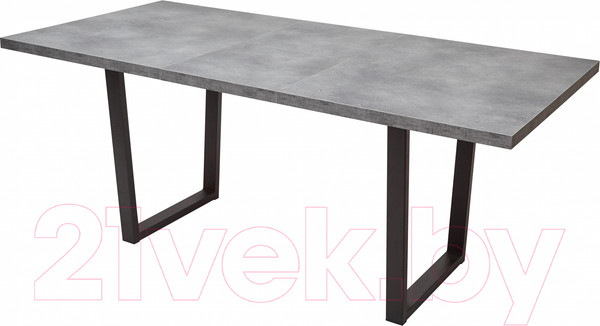 Изображение товара Обеденный стол M-City Лофт 160 / 462M05253 (бетон портленд/черный)