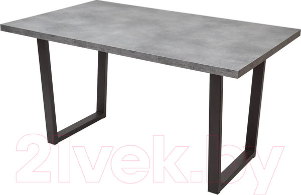 Изображение товара Обеденный стол M-City Лофт 160 / 462M05253 (бетон портленд/черный)