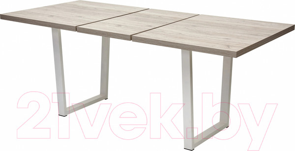 Изображение товара Обеденный стол M-City Лофт 160 / 462M05254 (дуб анкона/белый)
