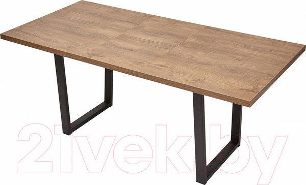 Изображение товара Обеденный стол M-City Лофт 160 / 462M05255 (дуб канзас/черный)