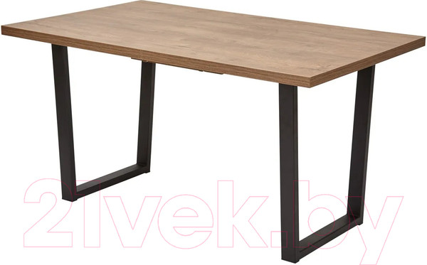 Изображение товара Обеденный стол M-City Лофт 160 / 462M05255 (дуб канзас/черный)