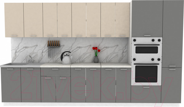 Изображение товара Кухонный гарнитур Eligard Lion 3.6 (персидский жемчуг/дымчатый алмаз/королевский опал)