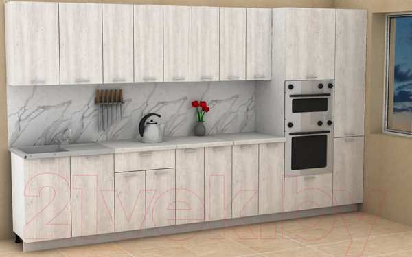 Изображение товара Кухонный гарнитур Eligard Lion 3.6 (сосна каньон/королевский опал)