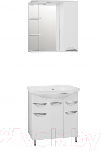 Изображение товара Тумба под умывальник Style Line Жасмин 80 2 ящика (для классической раковины)