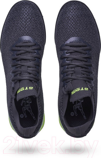 Изображение товара Бутсы футбольные Atemi Turf Junior SBA-003 (серый/ярко-салатовый, р-р 39)