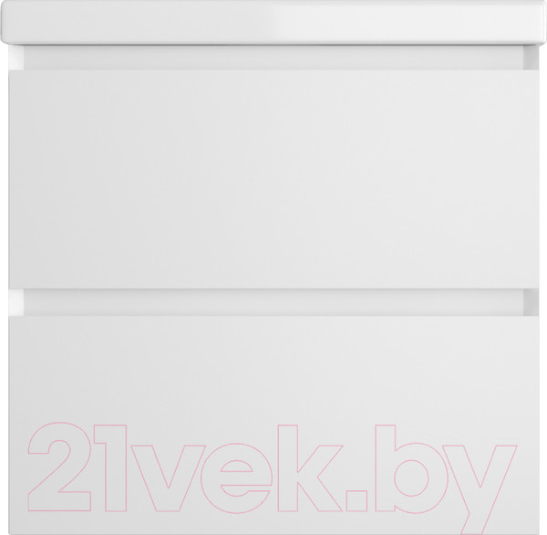 Изображение товара Тумба под умывальник Style Line Манхэттен 65 2 ящика (подвесная, белый)