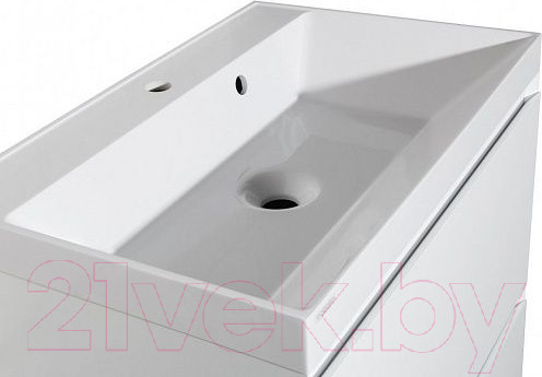 Изображение товара Тумба под умывальник Style Line Манхэттен 70 2 ящика (подвесная, белый)