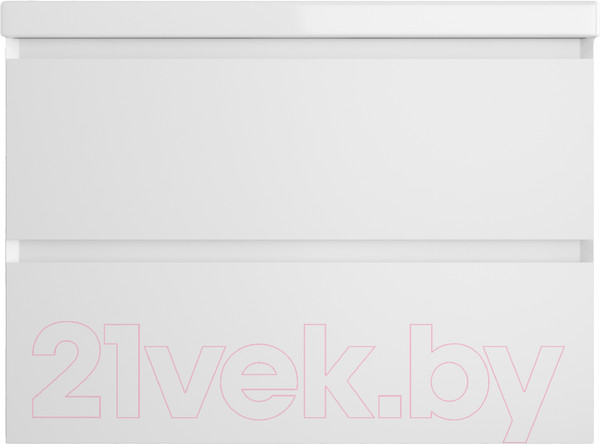 Изображение товара Тумба под умывальник Style Line Манхэттен 75 2 ящика (подвесная, белый)