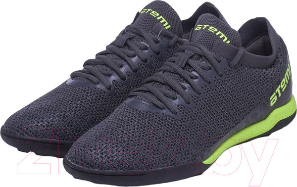Изображение товара Бутсы футбольные Atemi Turf Junior SBA-003 (серый/ярко-салатовый, р-р 38)