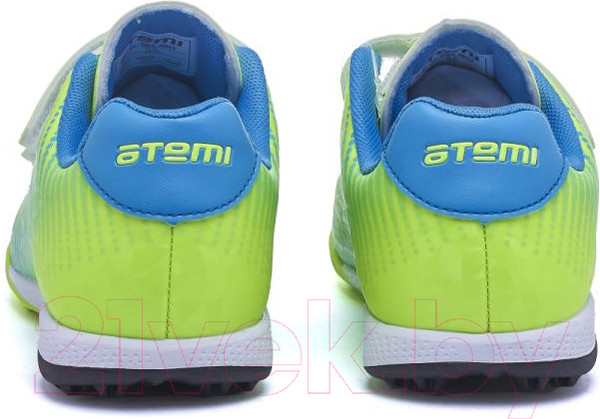 Изображение товара Бутсы футбольные Atemi Turf Kids SBA-006 (ярко-салатовый/синий, р-р 30)