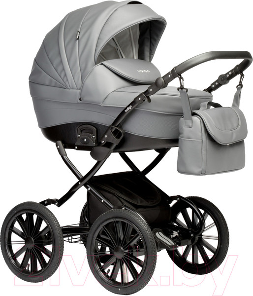 Изображение товара Детская универсальная коляска INDIGO Special Plus 14 (Is 09, темно-серая кожа)