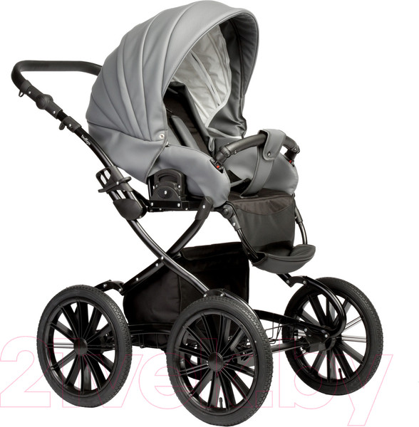 Изображение товара Детская универсальная коляска INDIGO Special Plus 14 (Is 09, темно-серая кожа)