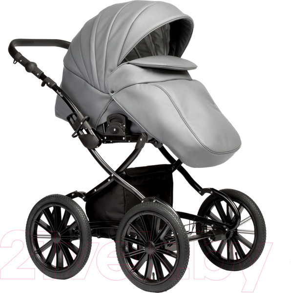 Изображение товара Детская универсальная коляска INDIGO Special Plus 14 (Is 09, темно-серая кожа)