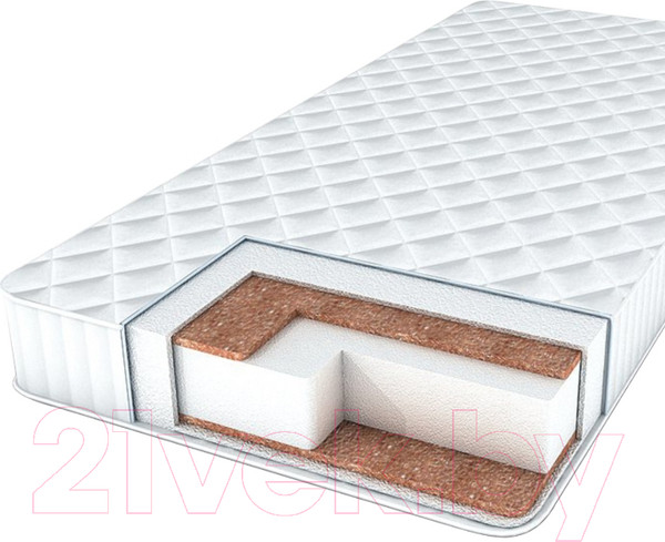 Изображение товара Матрас в кроватку INDIGO Ortho Effect 14x59x119 (микрофибра, светлый)