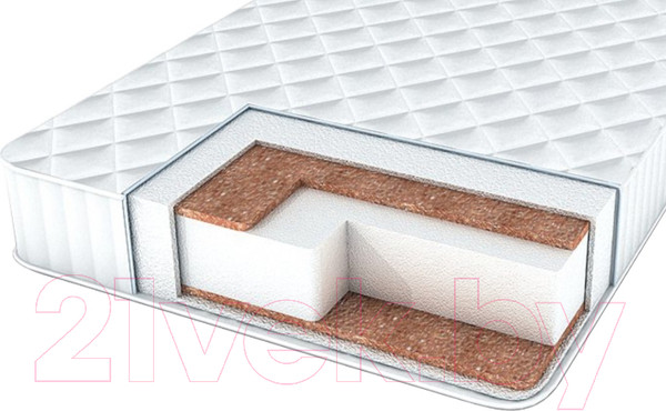 Изображение товара Матрас в кроватку INDIGO Ortho Effect 14x59x119 (микрофибра, светлый)