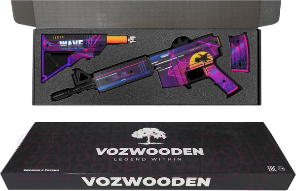 Изображение товара Автомат игрушечный VozWooden М4А4/М4 Active Закат / 2004-0210