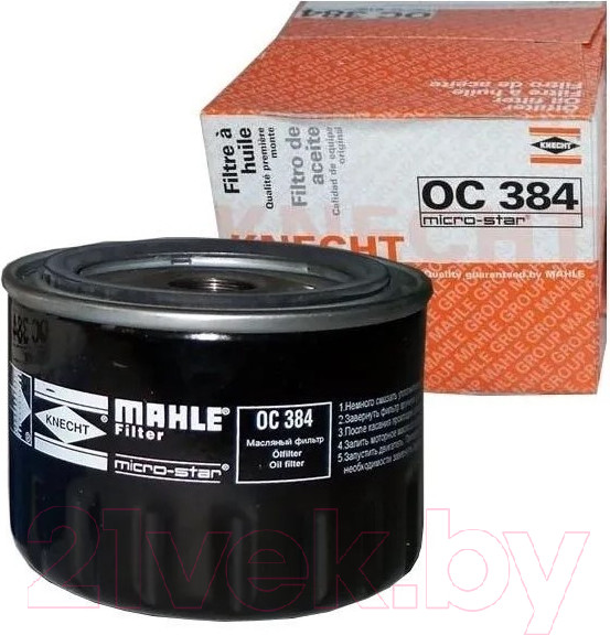 Изображение товара Масляный фильтр Knecht/Mahle OC384