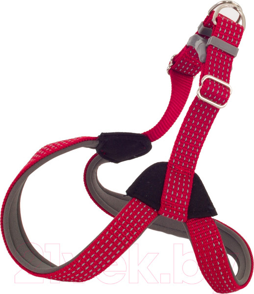 Изображение товара Шлея КАСКАД Премиум / 01230051-02 (светоотражающий, красный)