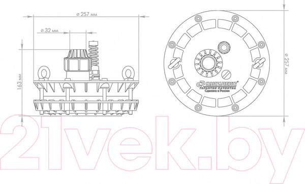 Изображение товара Оголовок скважинный Джилекс ОСП 133-160/32 / 6302