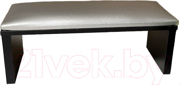 Изображение товара Подставка для маникюра ОМурМебель Эконом 116 латте эффект (черный/серебристый)