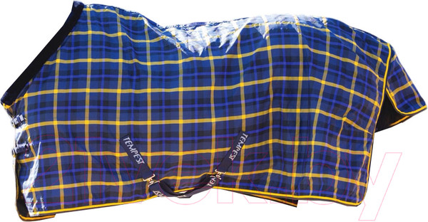 Изображение товара Попона для лошади Shires Tempest Plus 145 / 9377/NVYCHK/75 (синяя клетка)
