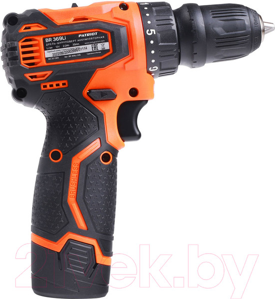 Изображение товара Аккумуляторная дрель-шуруповерт PATRIOT BR 369Li