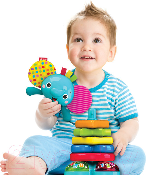 Изображение товара Развивающий игровой набор Азбукварик Музыкальная пирамидка Слоник / 2974